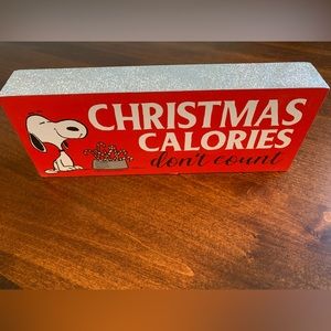 Peanuts Snoopy Christmas Sign